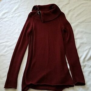 GUESS Damita Zip Collar Sweater SZ S